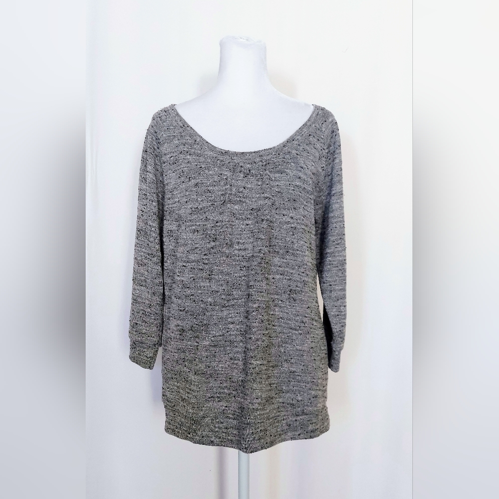 Gap Pleated Pull Over Sweatshirt Womens Medium Gray